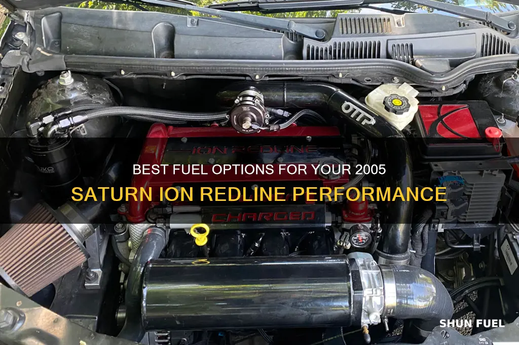 what fuel to use in a 2005 saturn ion redline