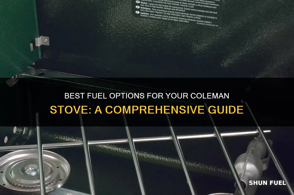 what fuel to use in coleman stove