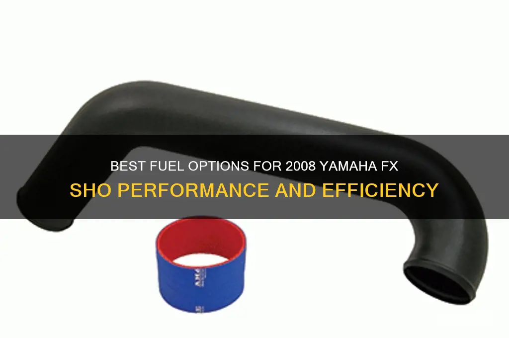 what fuel to use on 2008 yamaha fx sho