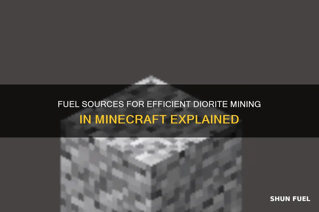 what fuels burns diorite minevraft