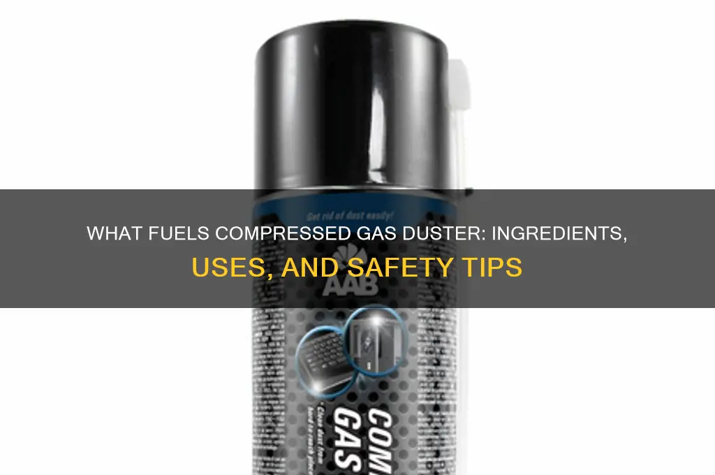 what fuels compressed gas duster