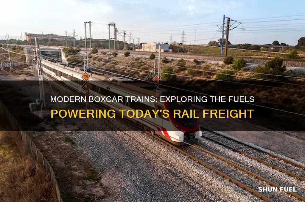 what fuels do boxcar trains use nowday