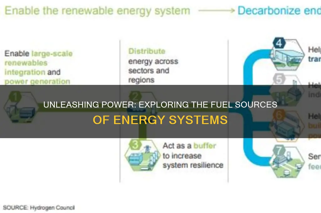 what fuels each energy system