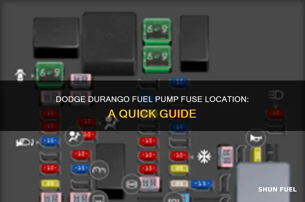 what fuse is for fuel pump on dodge durango