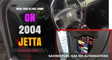 Locate the Fuel Pump Fuse in a 2004 Volkswagen Jetta