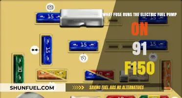 Electric Fuel Pump Fuse Location in 1991 Ford F150