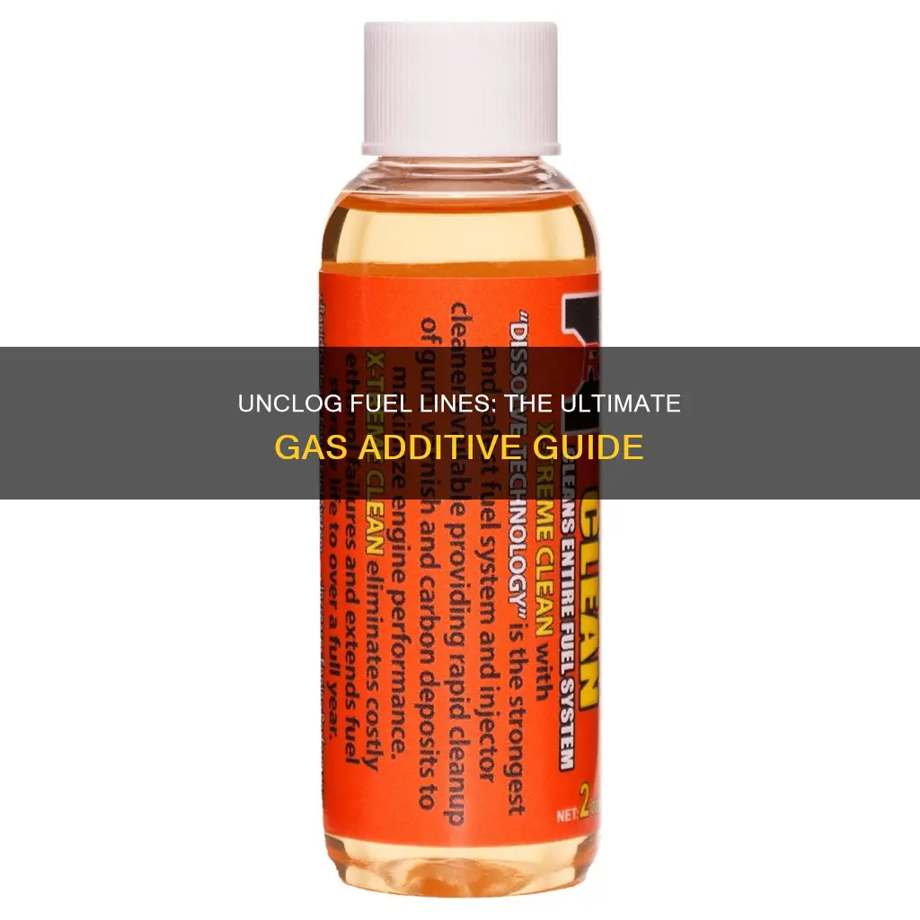 what gas additive will dissolve fuel lines