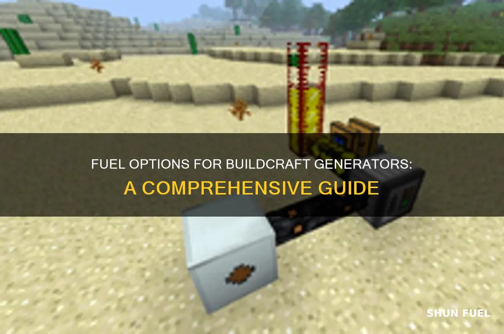 what generators take buildcraft fuel