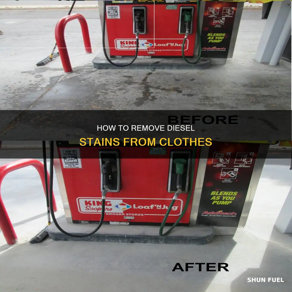 what gets diesel fuel out of clothes