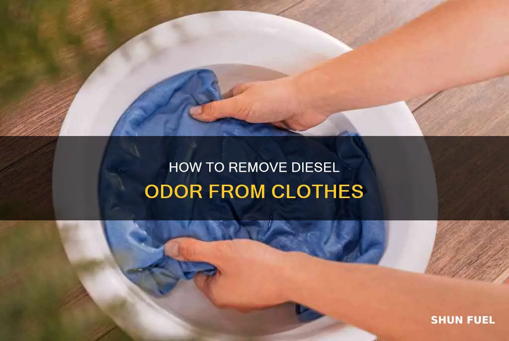 what gets diesel fuel smell out of clothes