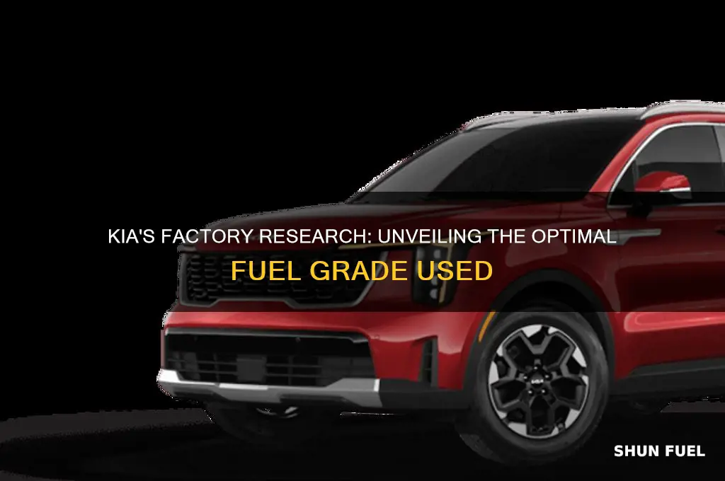 what grade fuel is kia using in their factory research