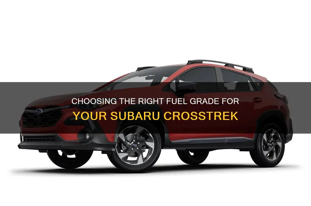 what grade fuel to use in subaru crosstrek