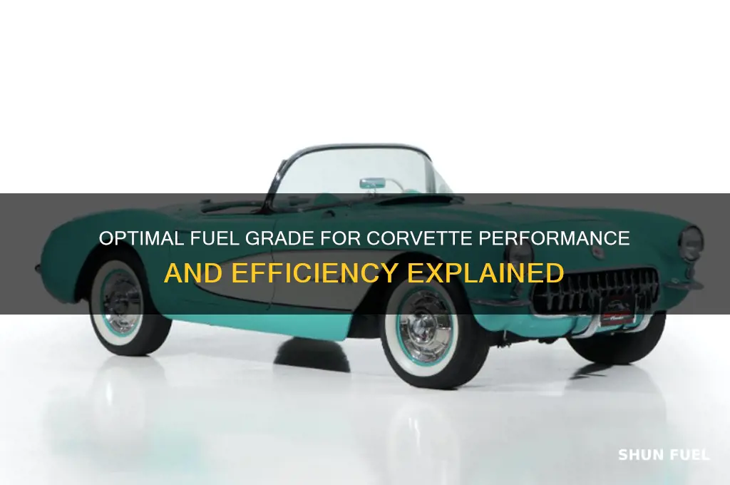 what grade of fuel for a corvette use