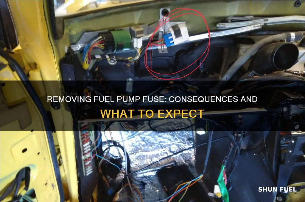 what happend s if you remove fuel pump fuse