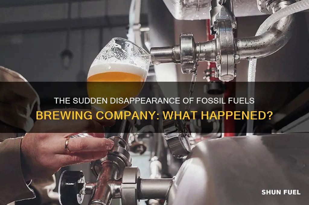 what happened to fossil fuels brewing company