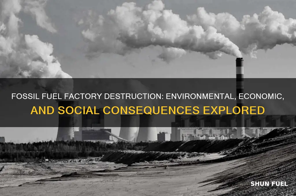 what happens if a fossil fuel factory is destroyed