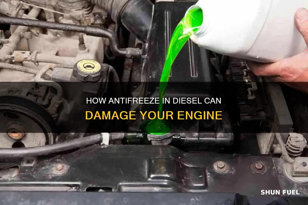 what happens if i get antifreeze in my diesel fuel