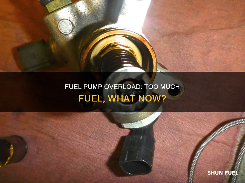 what happens if motorcycle fuel pump too much fuel