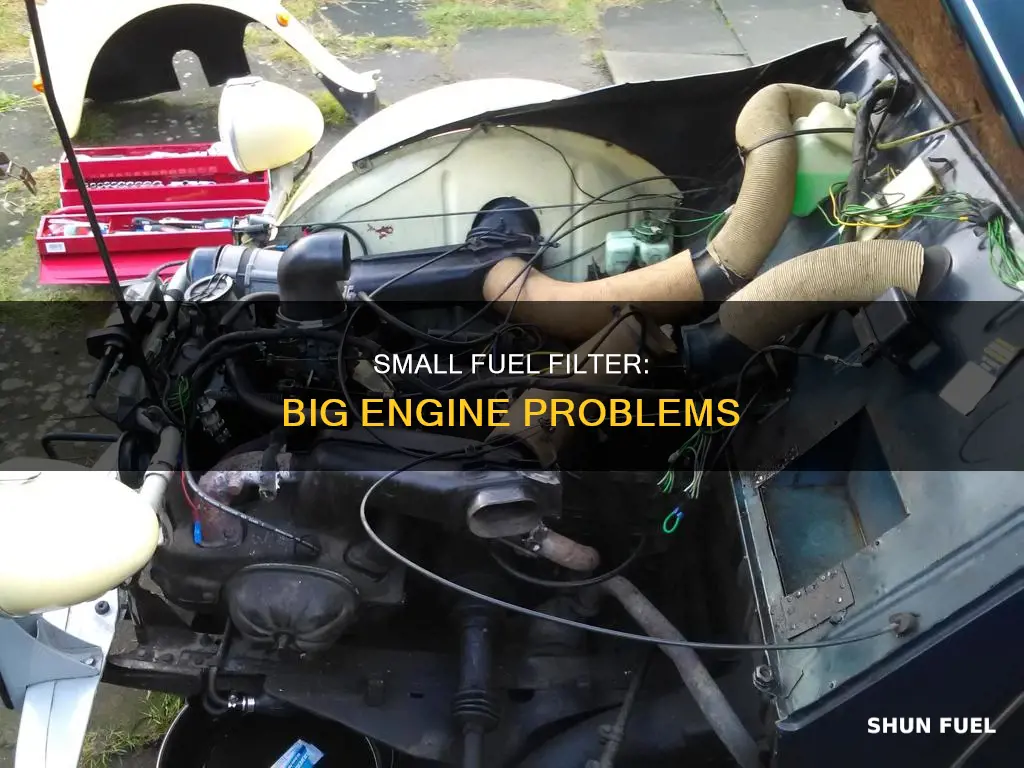 what happens if the fuel filter is to small
