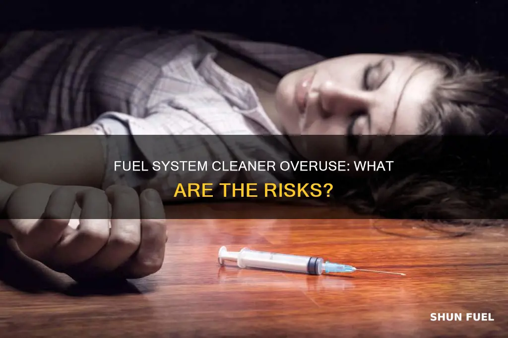 what happens if too much fuel system cleanee is used