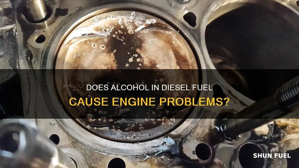 what happens if you put drinking alcohol in diesel fuel