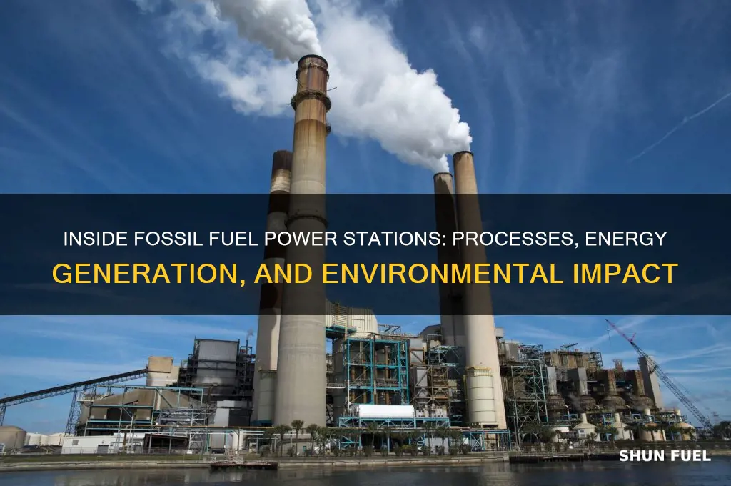 what happens in a fossil fuel power station