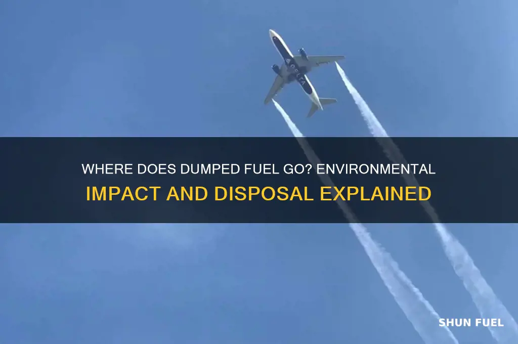 what happens to dumped fuel