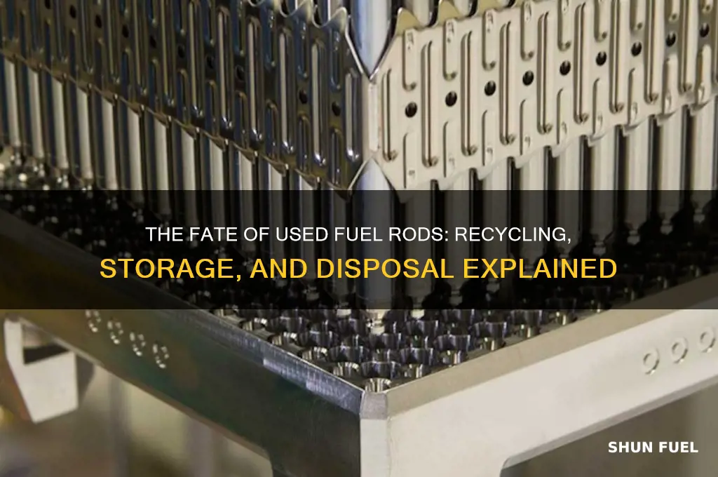 what happens to used fuel rods