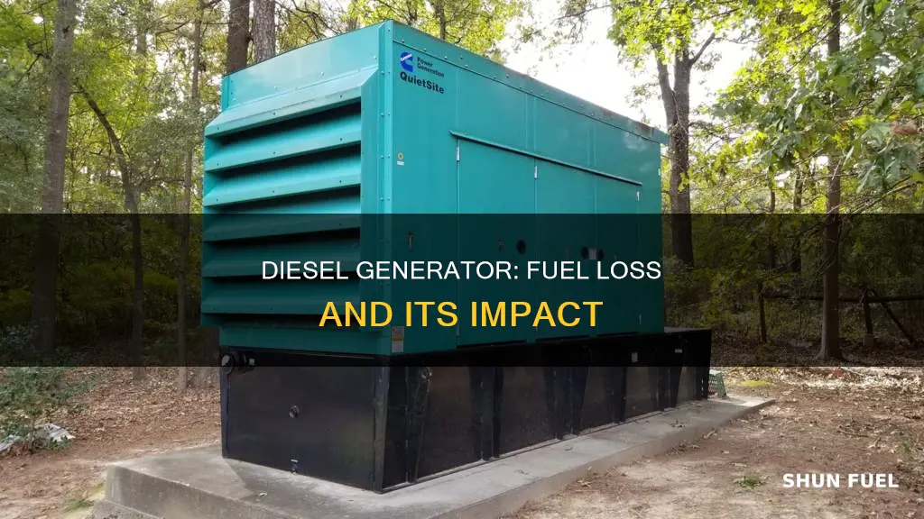 what happens when a diesel generator runs out of fuel