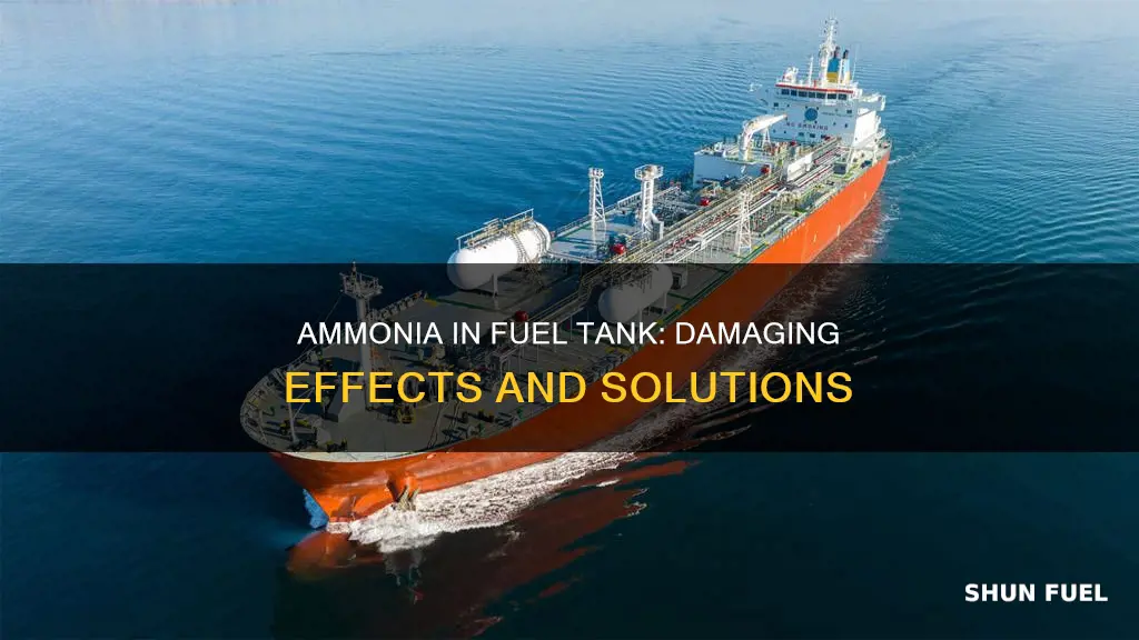 what happens when adding ammonia in someone fuel tank