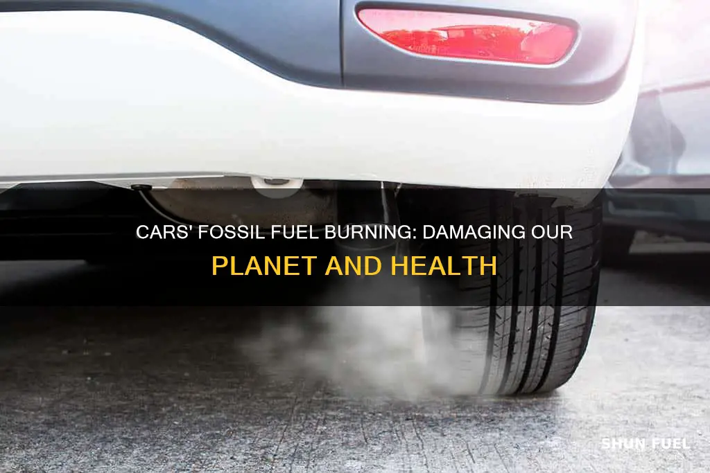 what happens when cars burn fossil fuels