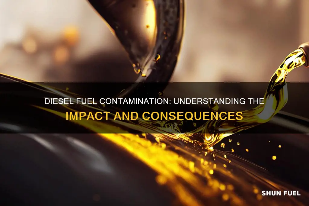 what happens when diesel fuel is cantamniated