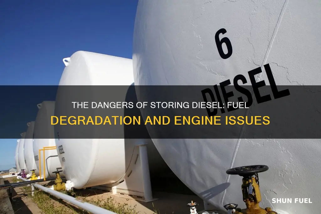what happens when diesel fuel sits for a long time