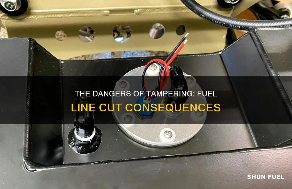 what happens when you cut the fuel line