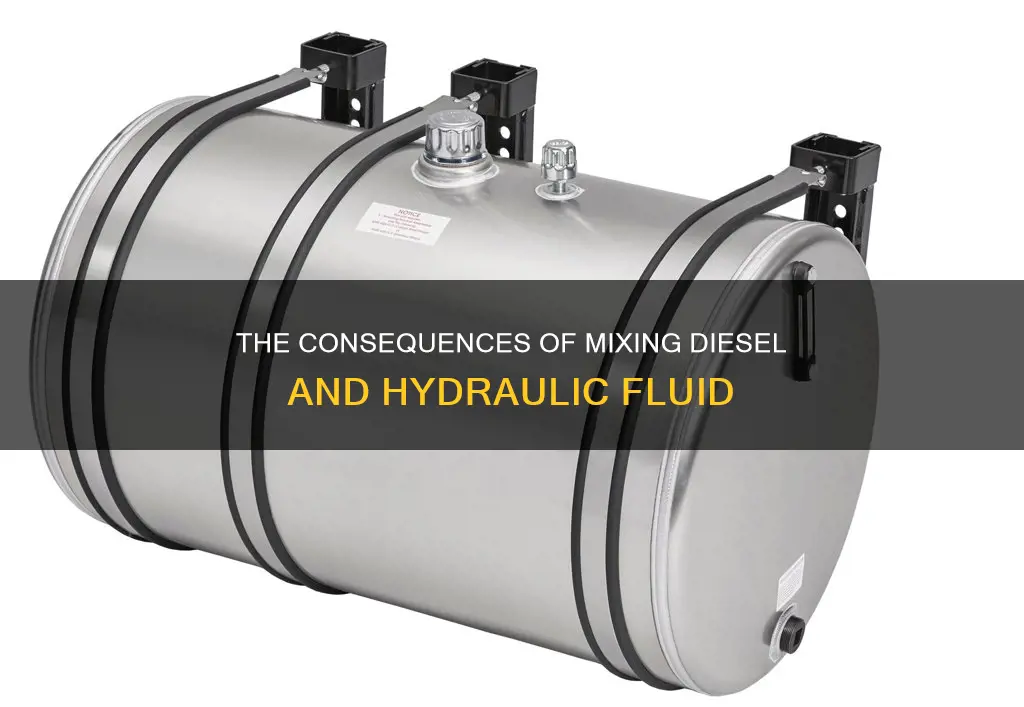 what happenswhen you put desiel fuel in hydraulic tank