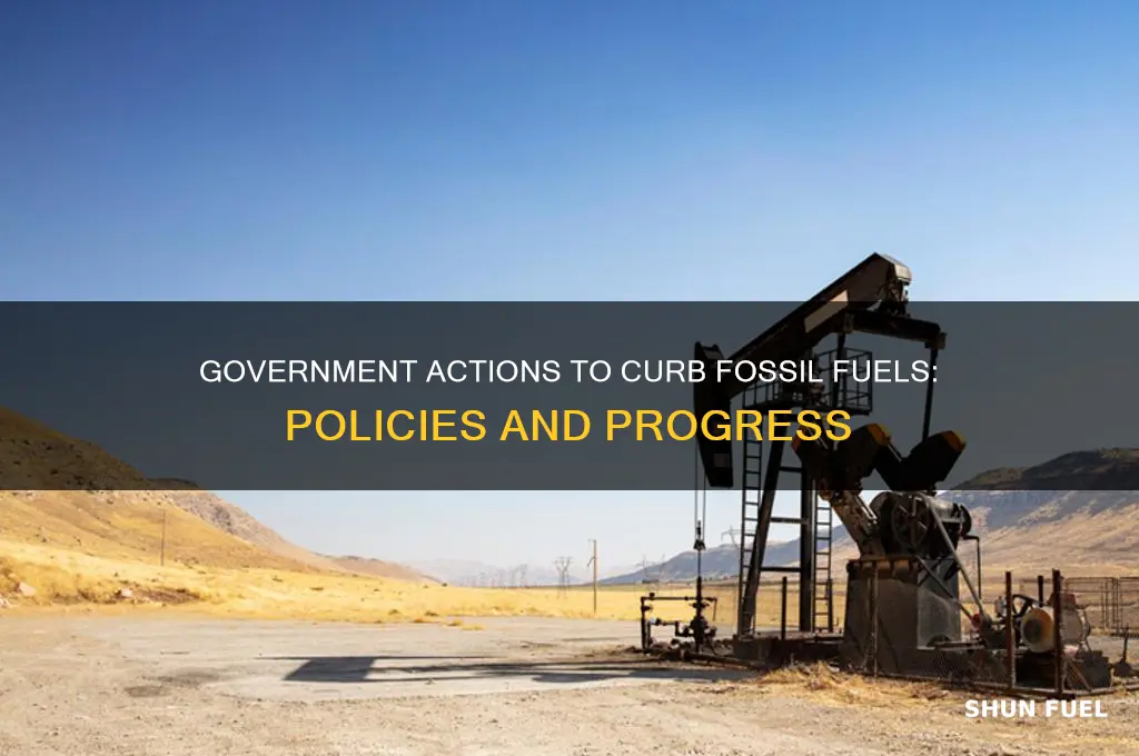 what has the goverment done to stop fossil fuels