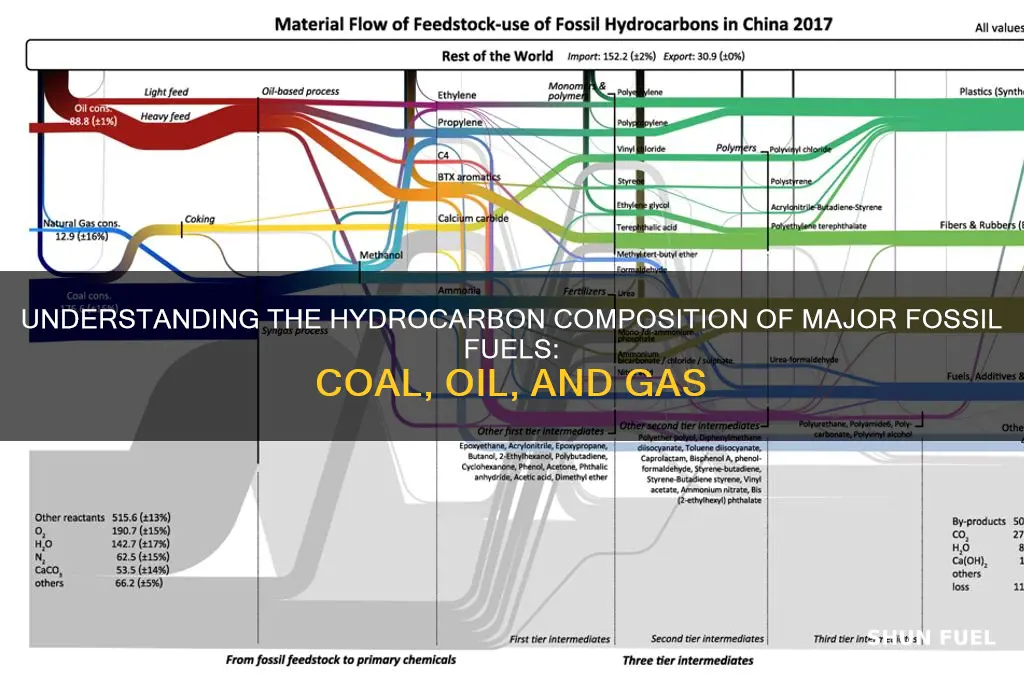 what hydrocarbon are the three major fossil fuels