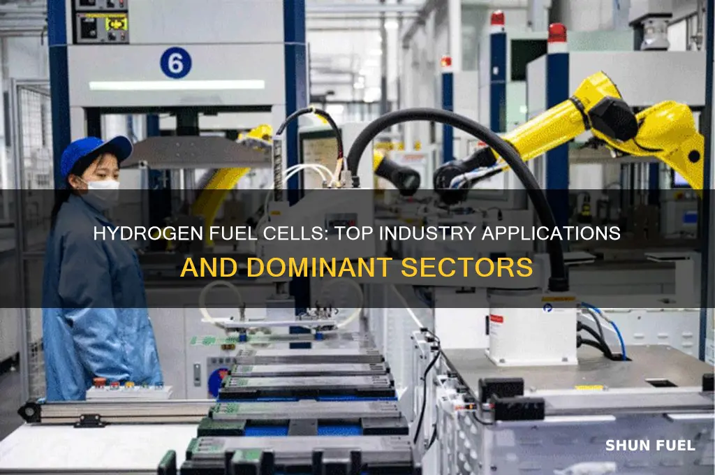 what industry uses hydrogen fuel cells the most