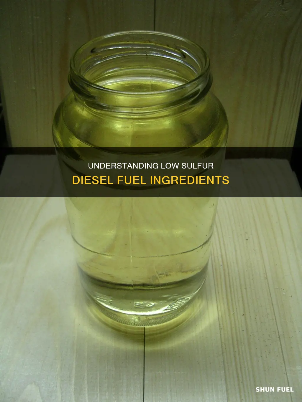 what ingredientsare in low sulfur diesel fuel