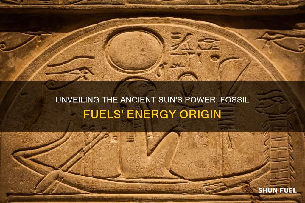 what intital source of rnergy is contained in fossil fuels