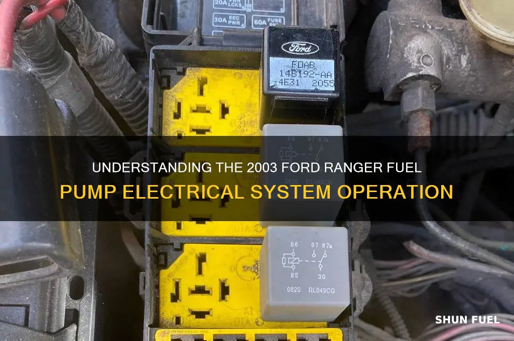 what is 03 ford ranger fuel pump electrical operation