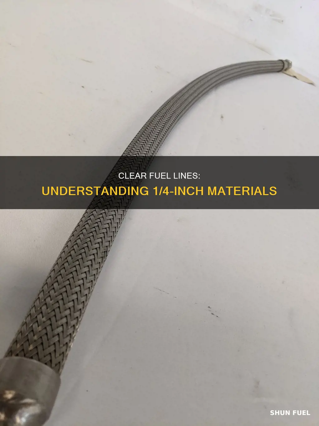 what is 1 4 inch clear fuel line made of