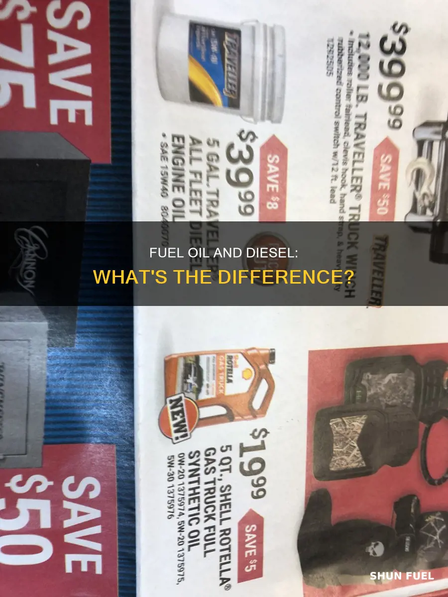 what is 2 fuel oil vs diesel