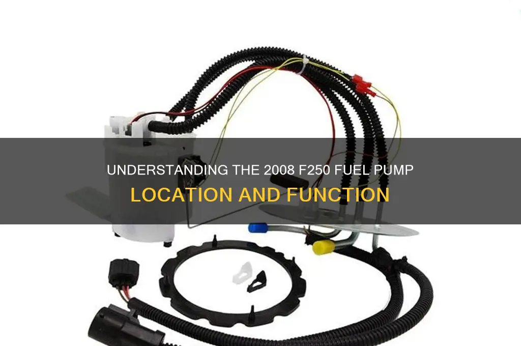 what is 2008 f250 fuel pump under hood
