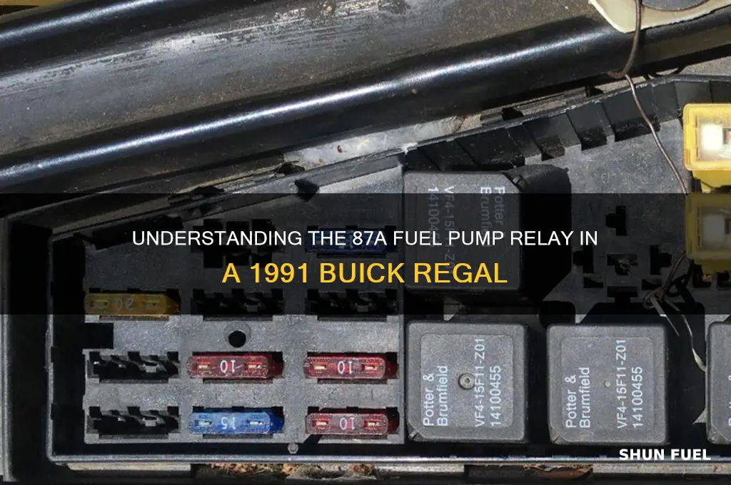 what is 87a fuel pump relay 91 buick regal