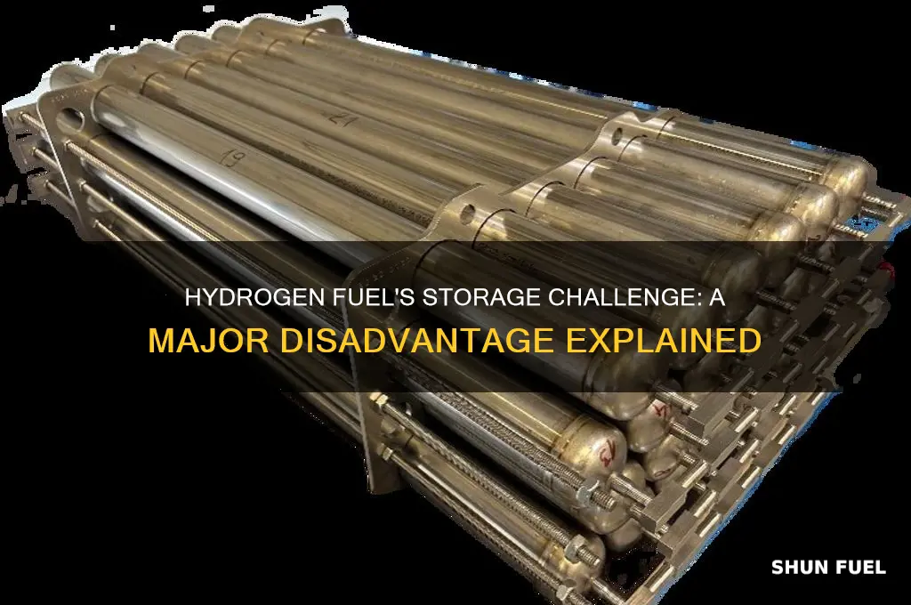 what is a disadvantage of using hydrogen as fuel