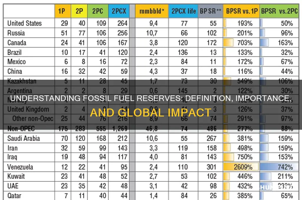 what is a fossil fuel reserve