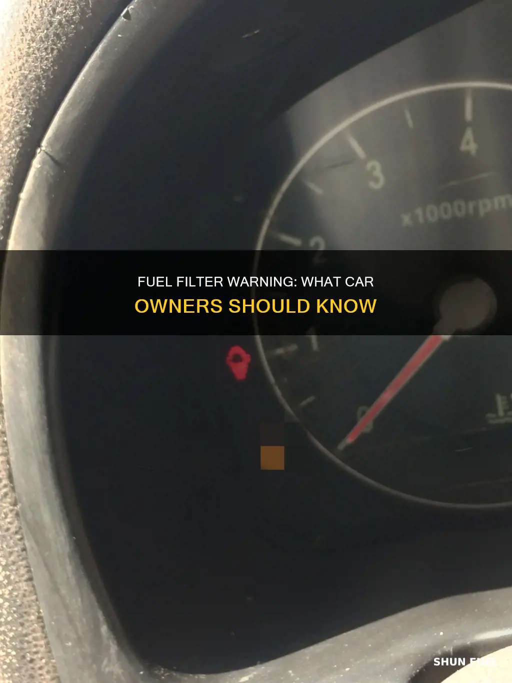 what is a fuel filter warning