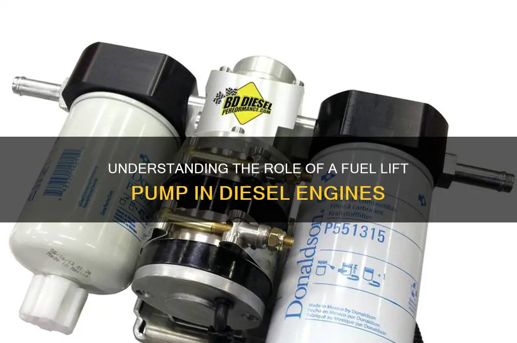 what is a fuel lift pump for diesel