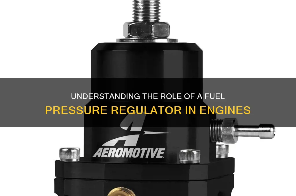 what is a fuel pressure regulator used for